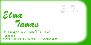 elma tamas business card
